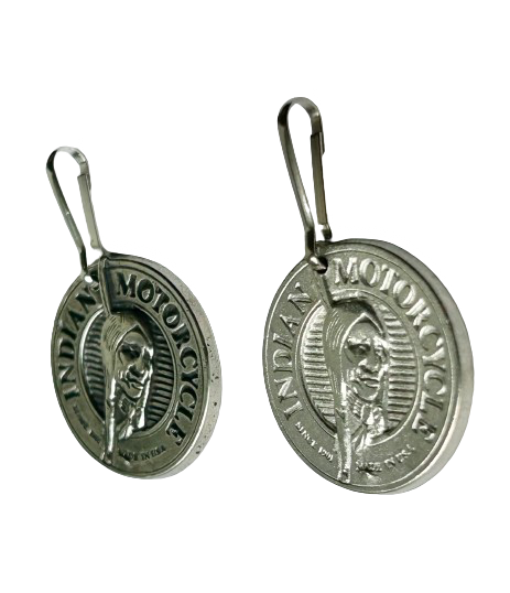 Indian Motorcycle Zipper Pull - Vintage Jeans Design