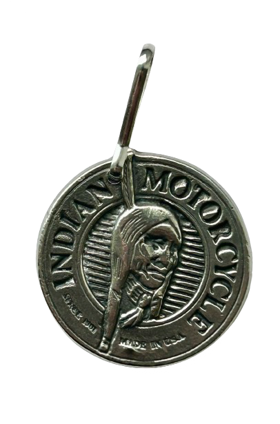 Indian Motorcycle Zipper Pull - Vintage Jeans Design