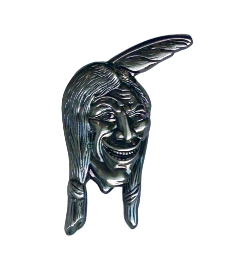 Laughing Indian Lapel Pin - Indian Motorcycle Hendee Era Collectible