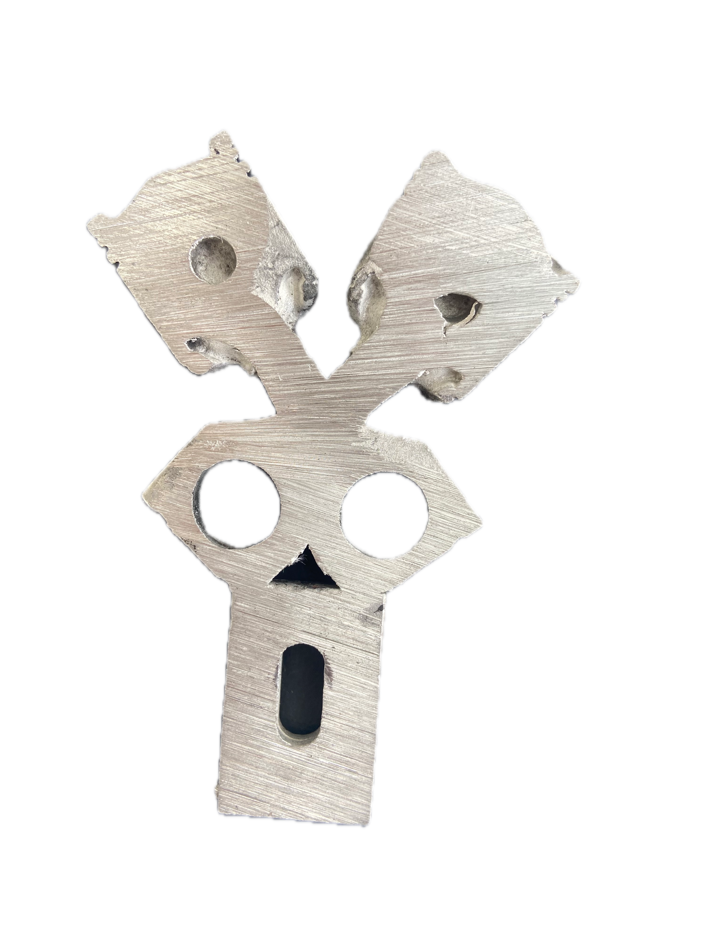 Piston Skull Head Licence Plate Topper - Custom Hot Rod and Motorbike Accessories