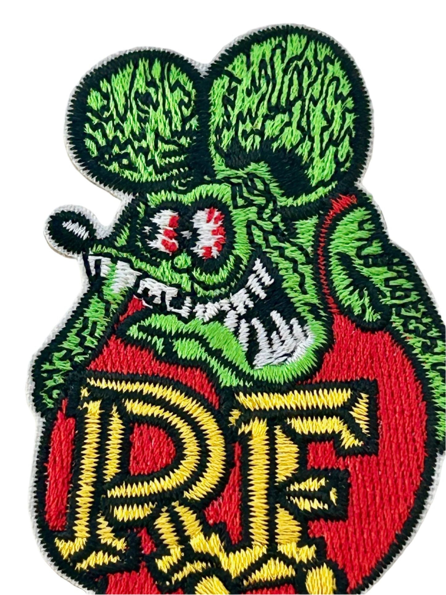 Rat Fink embroidered badge