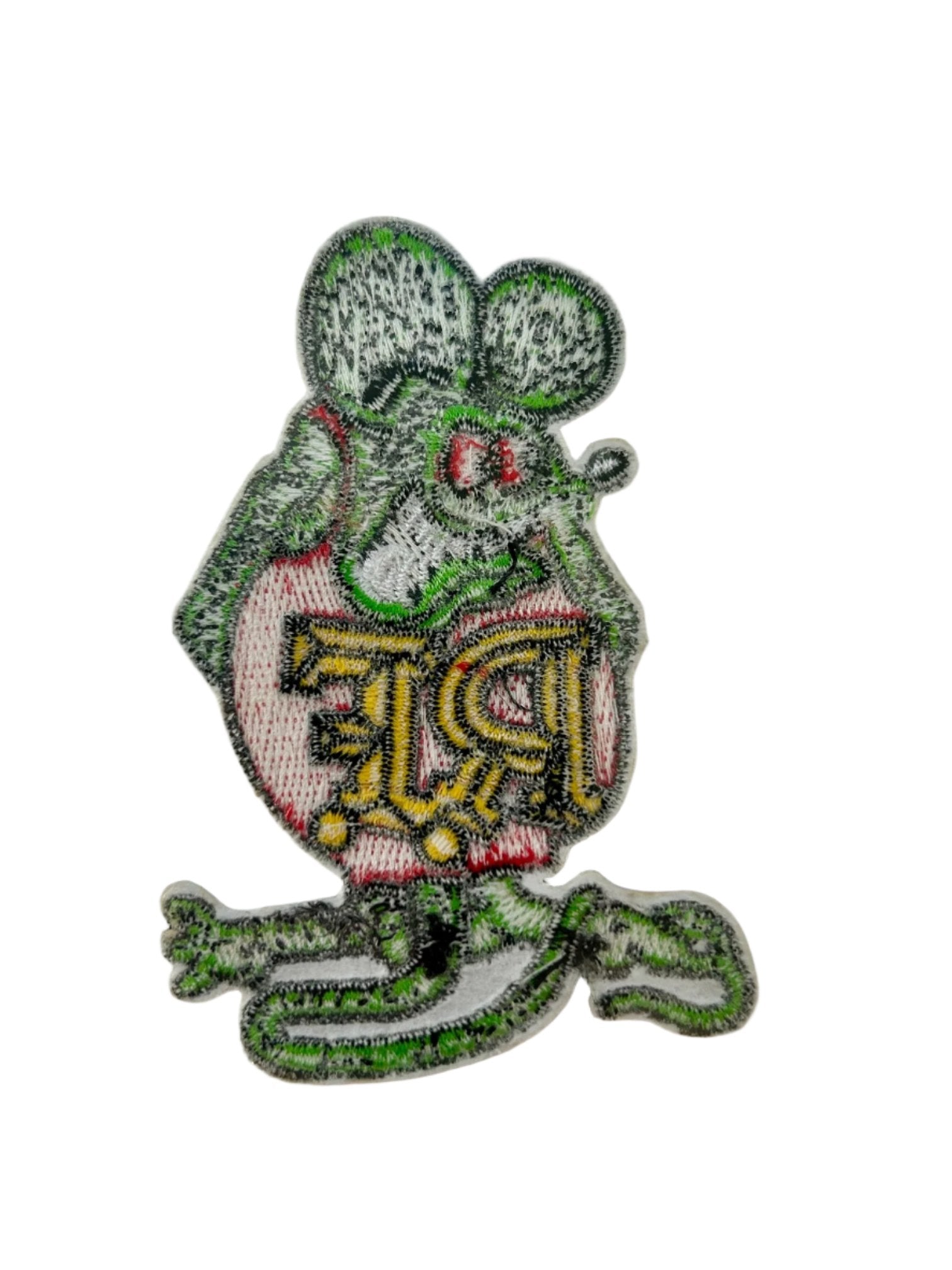 Rat Fink iron on crest