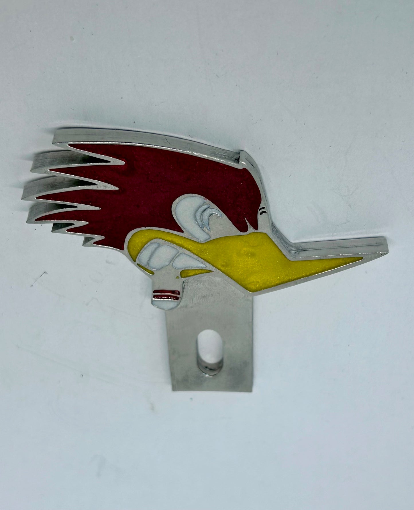 Clay Smith woodpecker plate topper