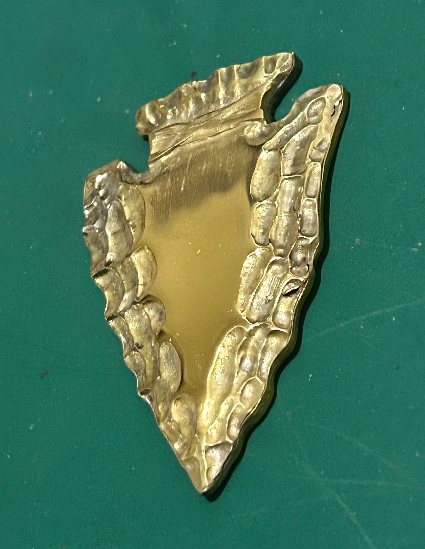 Gold plated Indian Arrowhead - Indian Motorcycle arrowhead