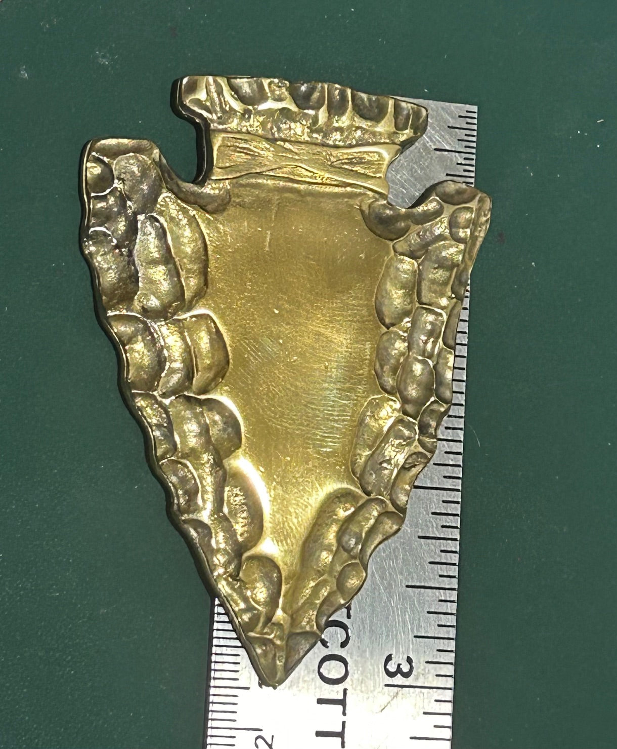 Gold plated Indian Arrowhead - Indian Motorcycle arrowhead