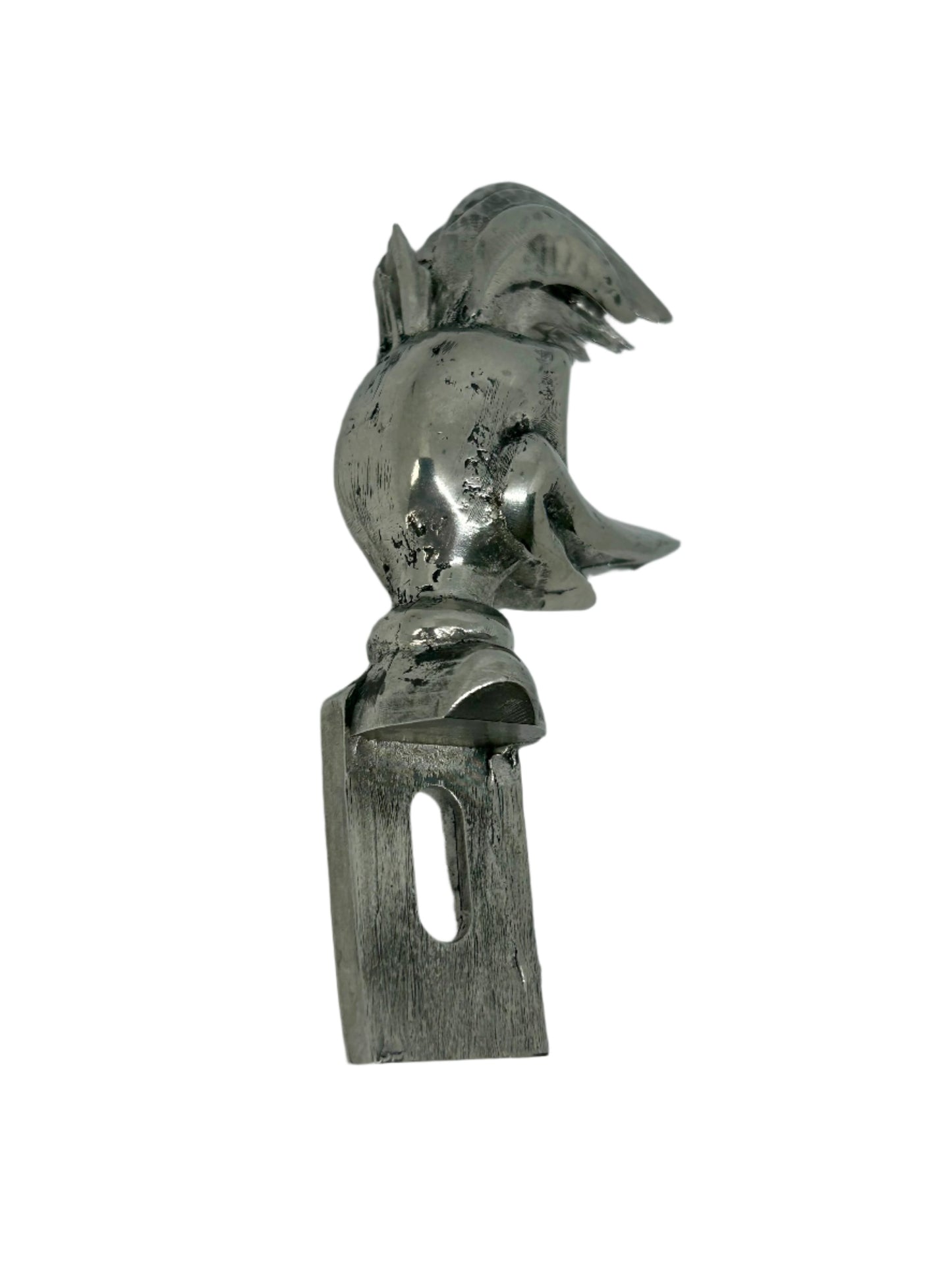 Pewter license plate topper