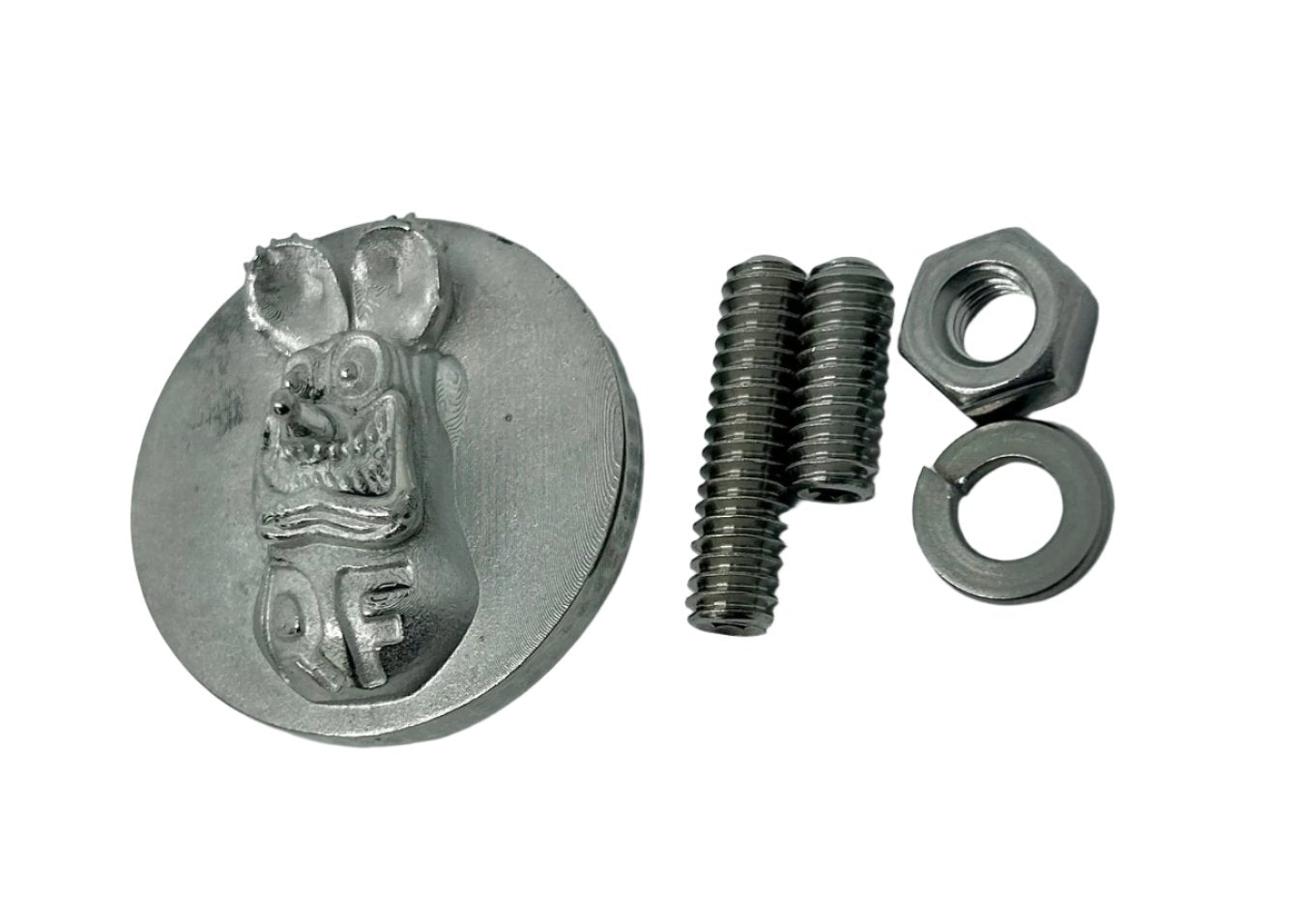 Rat Fink car medallion