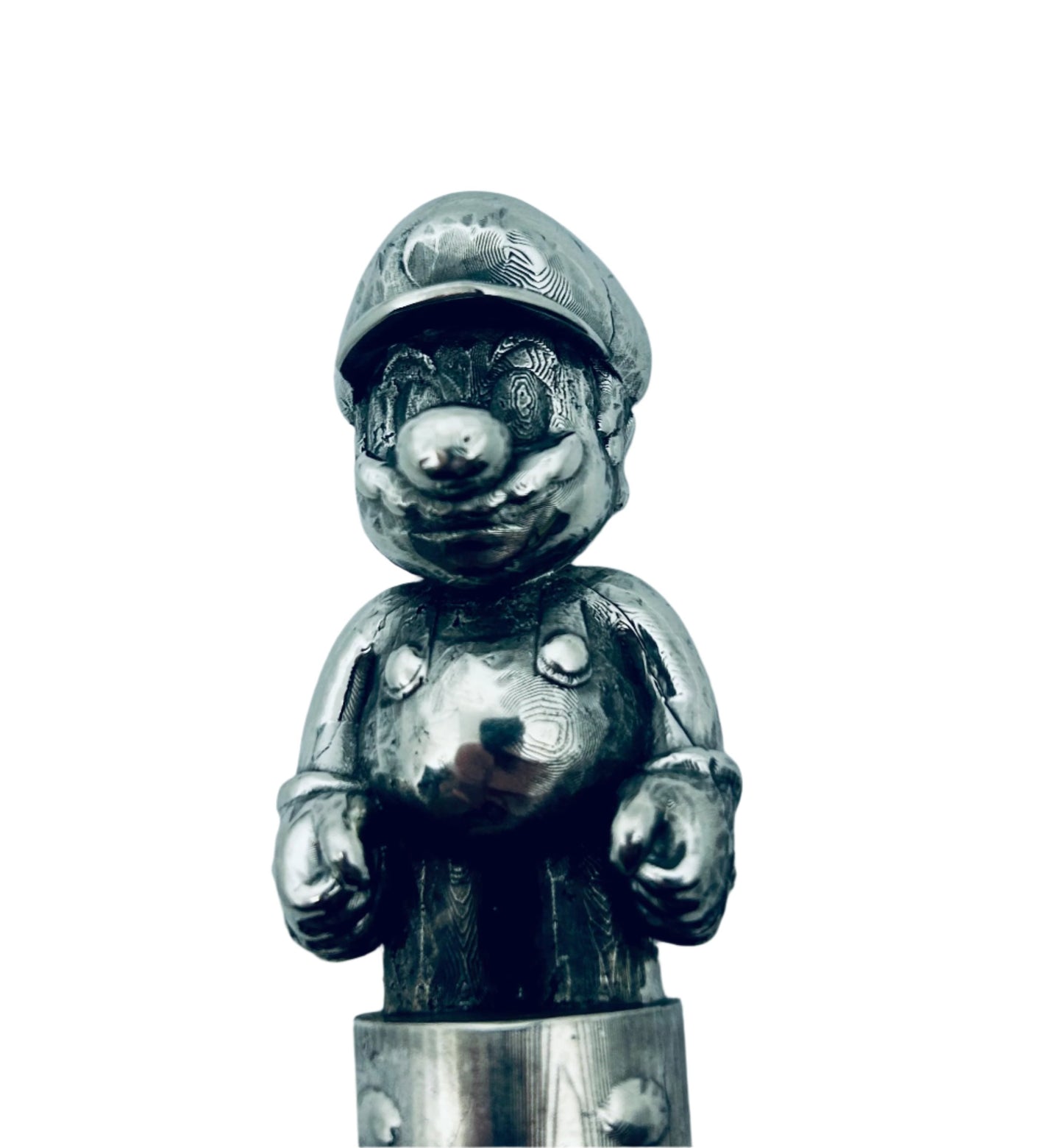 Super Mario license plate topper - Nintendo Super Mario Brothers pewter license plate top