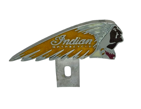 Indian Motorcycle Headdress license plate topper - Indian Logo plate topper