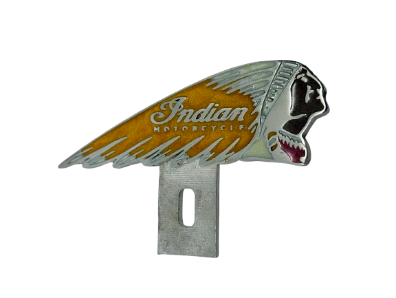 Indian Motorcycle Headdress license plate topper - Indian Logo plate topper