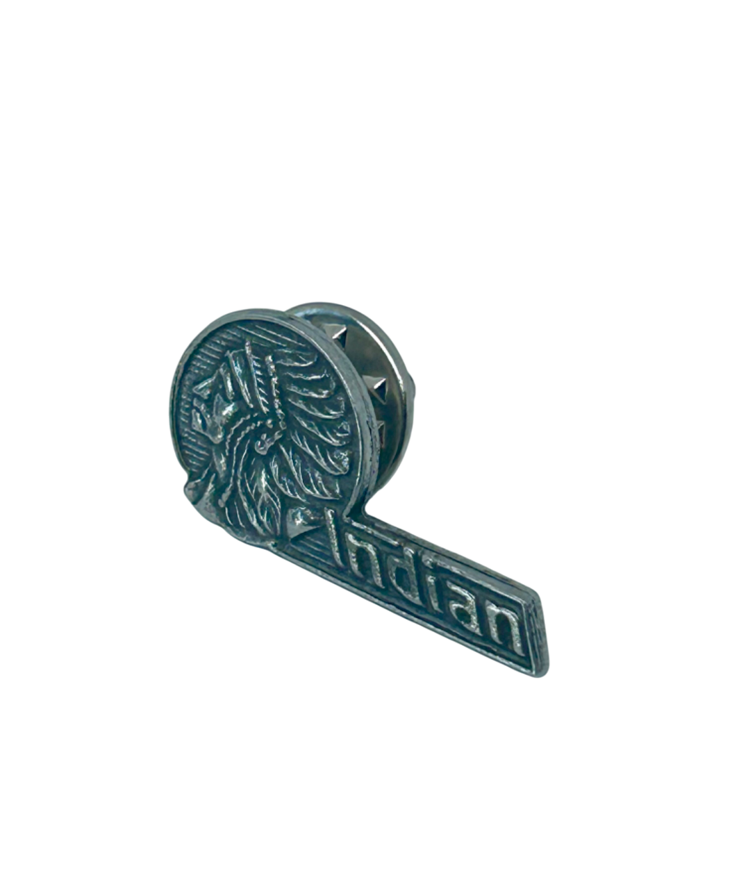 Indian Motorcycle Lapel Pin - Vintage reproduction Indian badge pin - Pewter