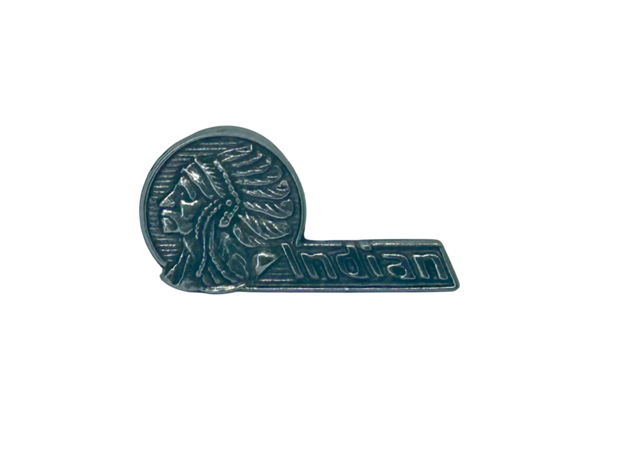Indian Motorcycle Lapel Pin - Vintage reproduction Indian badge pin - Pewter