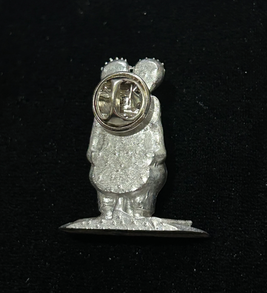 Rat Fink Solid Pewter Lapel Pin - Unique Big Daddy Ed Roth Collectible Badge