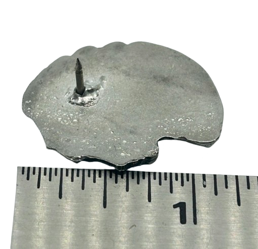 Indian Motorcycle Geronimo Lapel Pin - 1940's Style Pewter Reproduction Badge