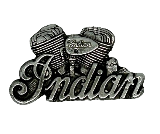 Indian Motorcycle lapel pin - Reproduction Indian Motorcycle lapel pin - Pewter Indian Riders lapel pin Indian Motorcycle collectible badge