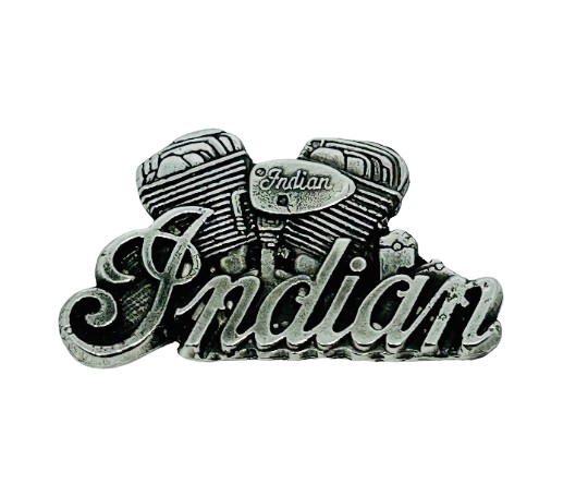 Indian Motorcycle lapel pin - Reproduction Indian Motorcycle lapel pin - Pewter Indian Riders lapel pin Indian Motorcycle collectible badge