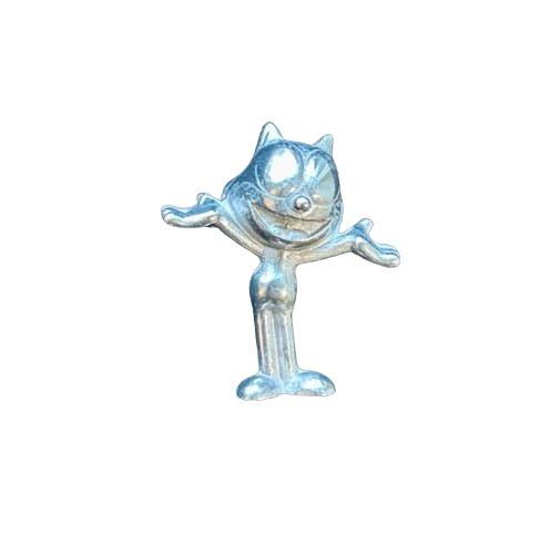 Felix the cat solid pewter lapel pin - smiling cat pin - Felix lapel pin - Cartoon Felix the Cat badge - Felix the cat lapel badge