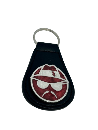 Low Rider - Cholo Man - Lowrider keytag - Chicano keytag - Cholo man key fob - Low Rider Key Ring - Hot Rod Cholo Man Key Ring - Pewter