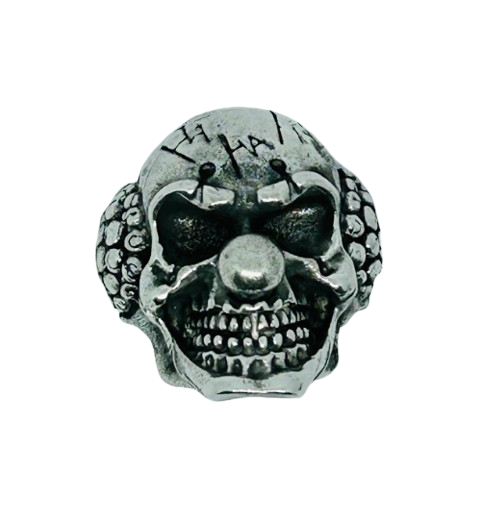 Evil clown license plate bolt - Clown bolt cover - Motorcycle license plate bolts - Pewter Clown - Smiling clown plate bolt - SOLD PER PIECE