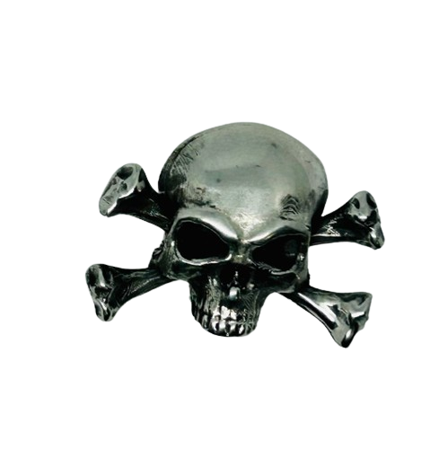 Skull and crossbones pewter lapel pin - skull lapel pin - skull badge - Pewter skull - Skull Crossbones pin badge in solid pewter - skull