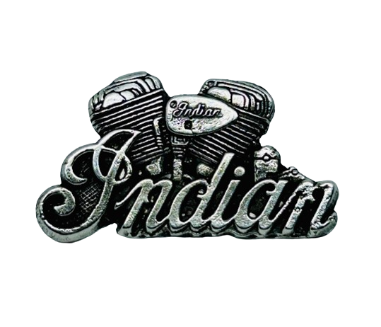 Indian Motorcycle lapel pin - Reproduction Indian Motorcycle lapel pin - Pewter Indian Riders lapel pin Indian Motorcycle collectible badge