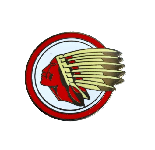 GILROY Indian Motorcycle lapel pin - Brand New enamel pins - Gilroy Indian logo pins / Gilroy badges - black or silver - Indian Badge