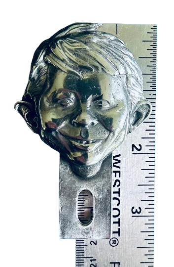 Alfred E Neuman Pewter plate topper