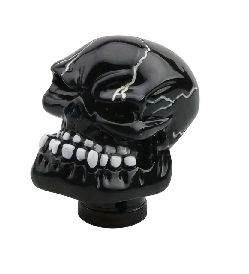 Green or Silver Skull Stick Shift Knob - Skull Shifter knob - Custom skull shift knob