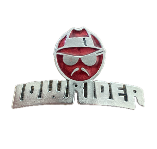 Handmade Solid Pewter Low Rider Cholo Man Lapel Pin – Custom Colour Options