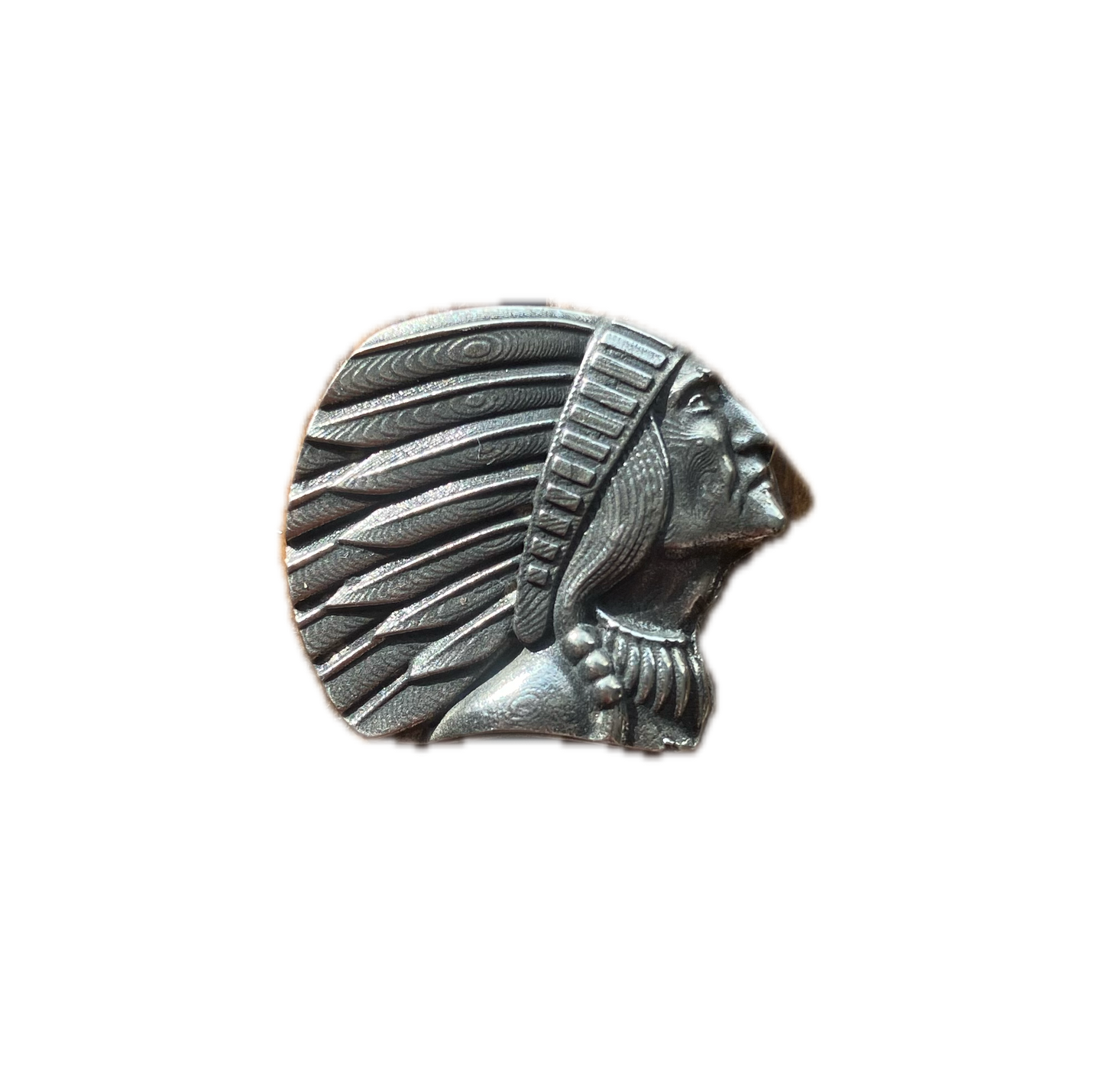 Indian Motorcycle Chief Pewter Lapel Pin - IMRG Biker Vest Badge - Handmade