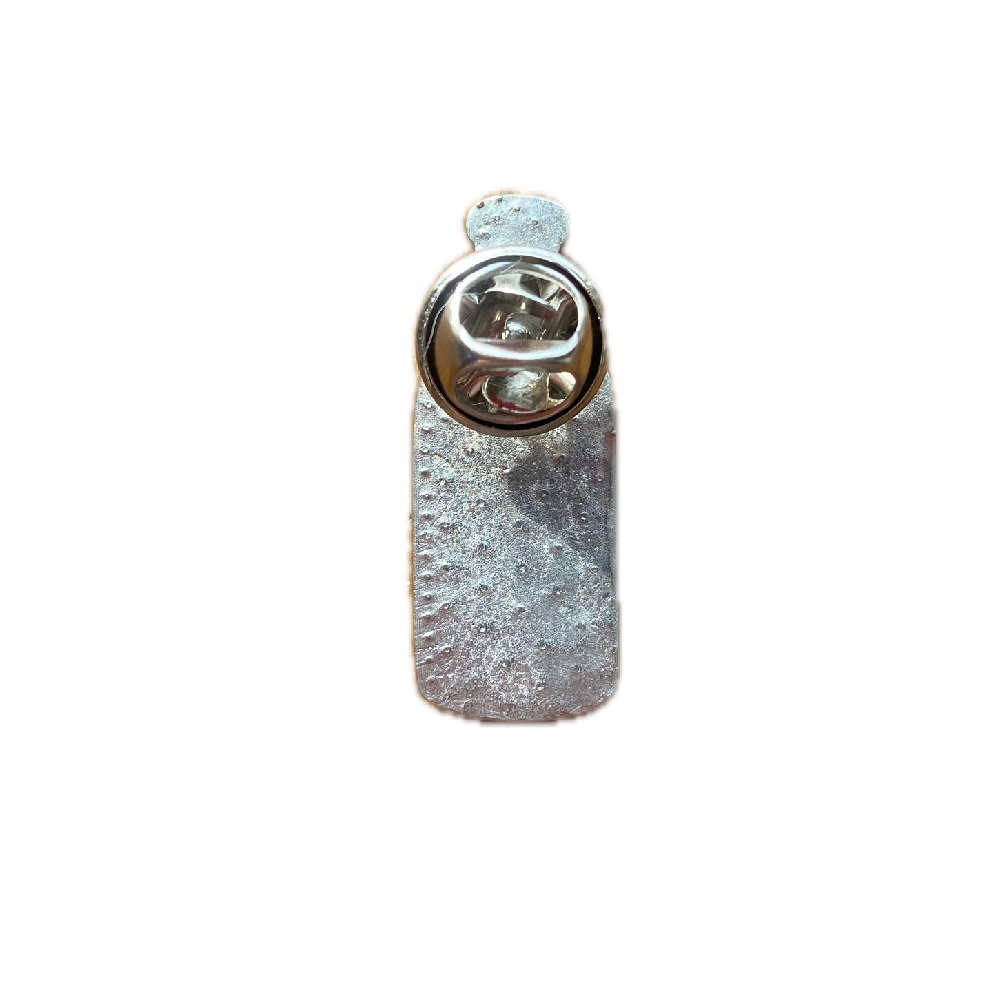Hand Poured Pewter Boozefighters Style Bottle Lapel Pin – Green Epoxy Inlay