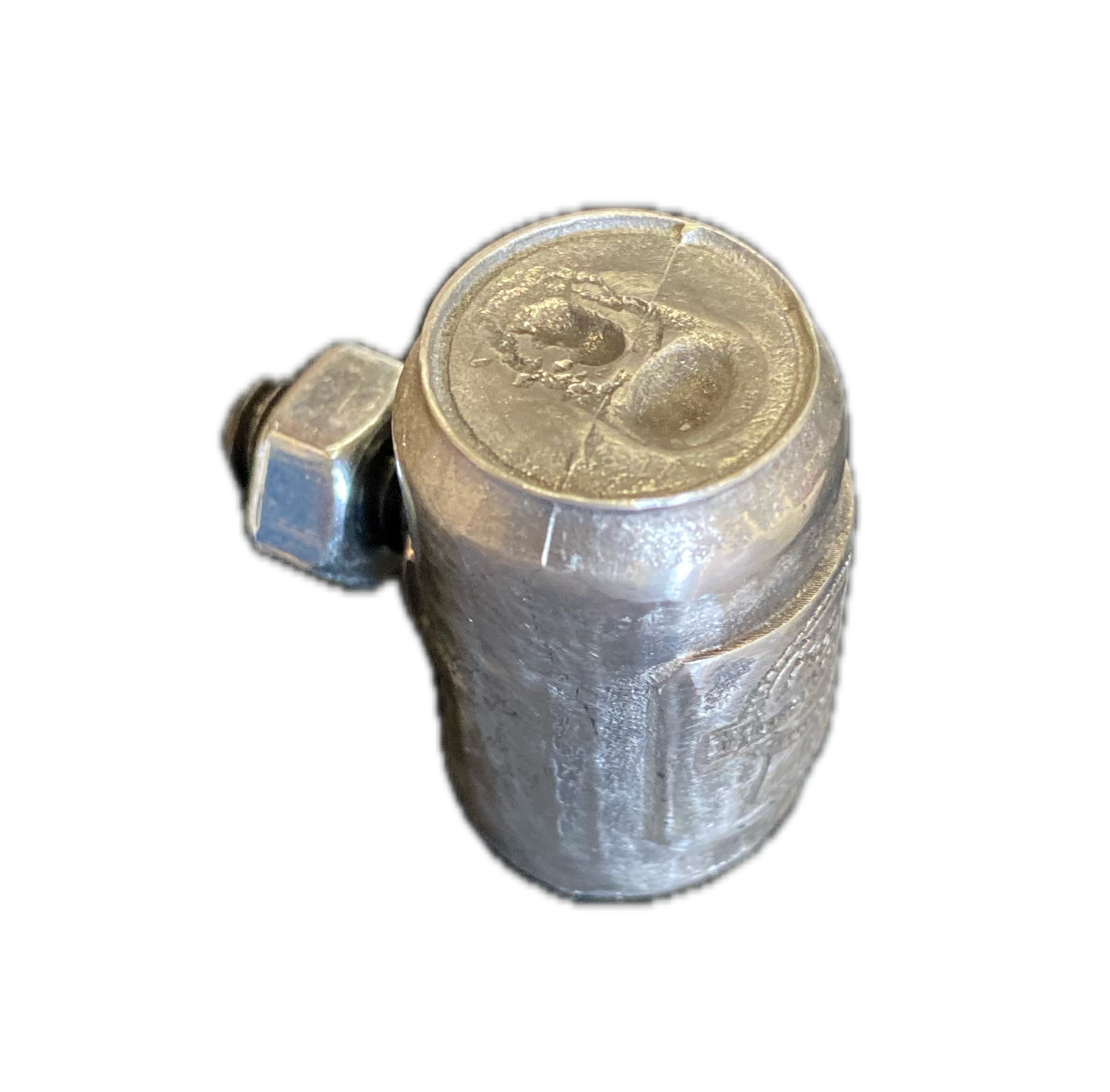 Pewter Beer Can Licence Plate Bolts -- Budweiser, Pabst Blue Ribbon, Lucky Larger -- Car, Truck and Trailer Accessories
