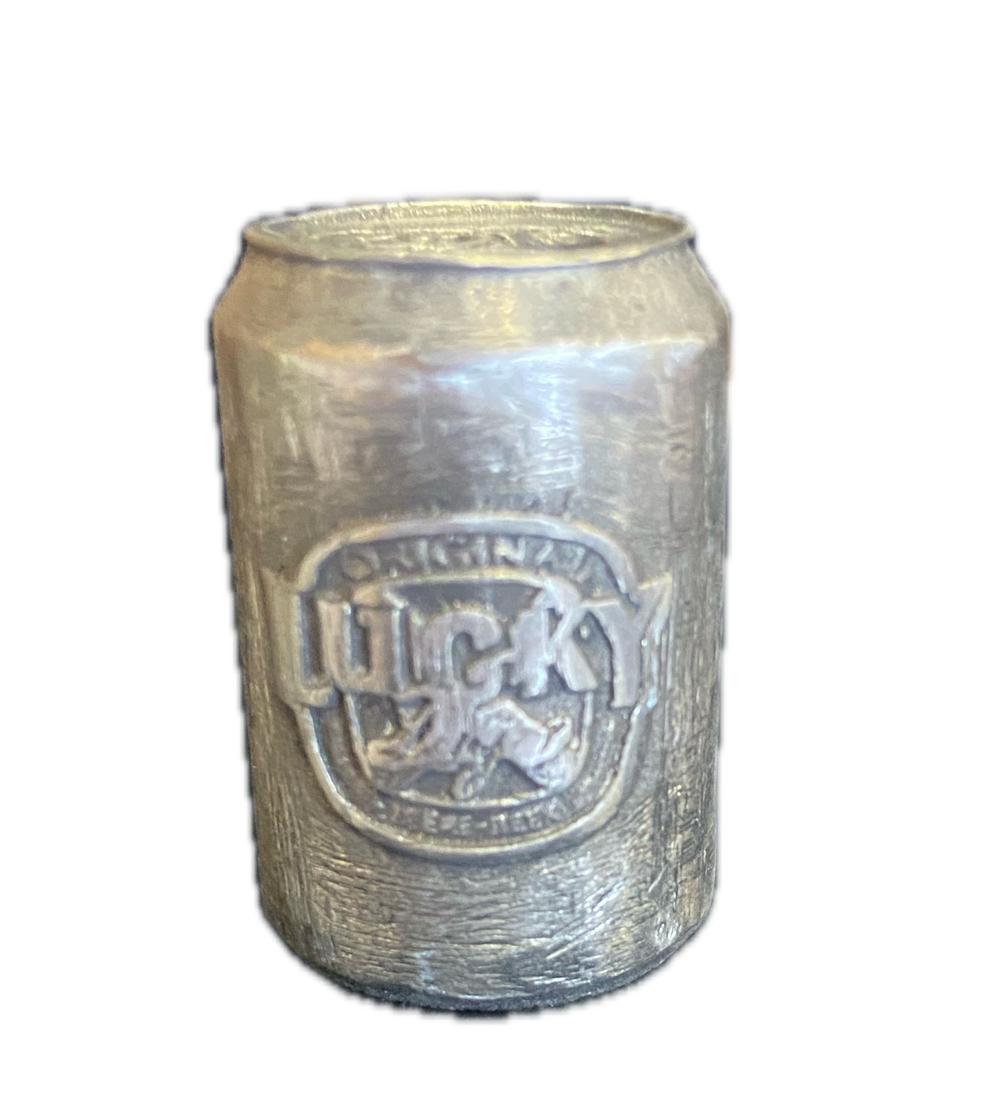 Pewter Beer Can Licence Plate Bolts -- Budweiser, Pabst Blue Ribbon, Lucky Larger -- Car, Truck and Trailer Accessories