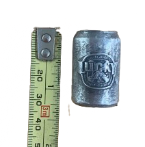 Pewter Beer Can Licence Plate Bolts -- Budweiser, Pabst Blue Ribbon, Lucky Larger -- Car, Truck and Trailer Accessories