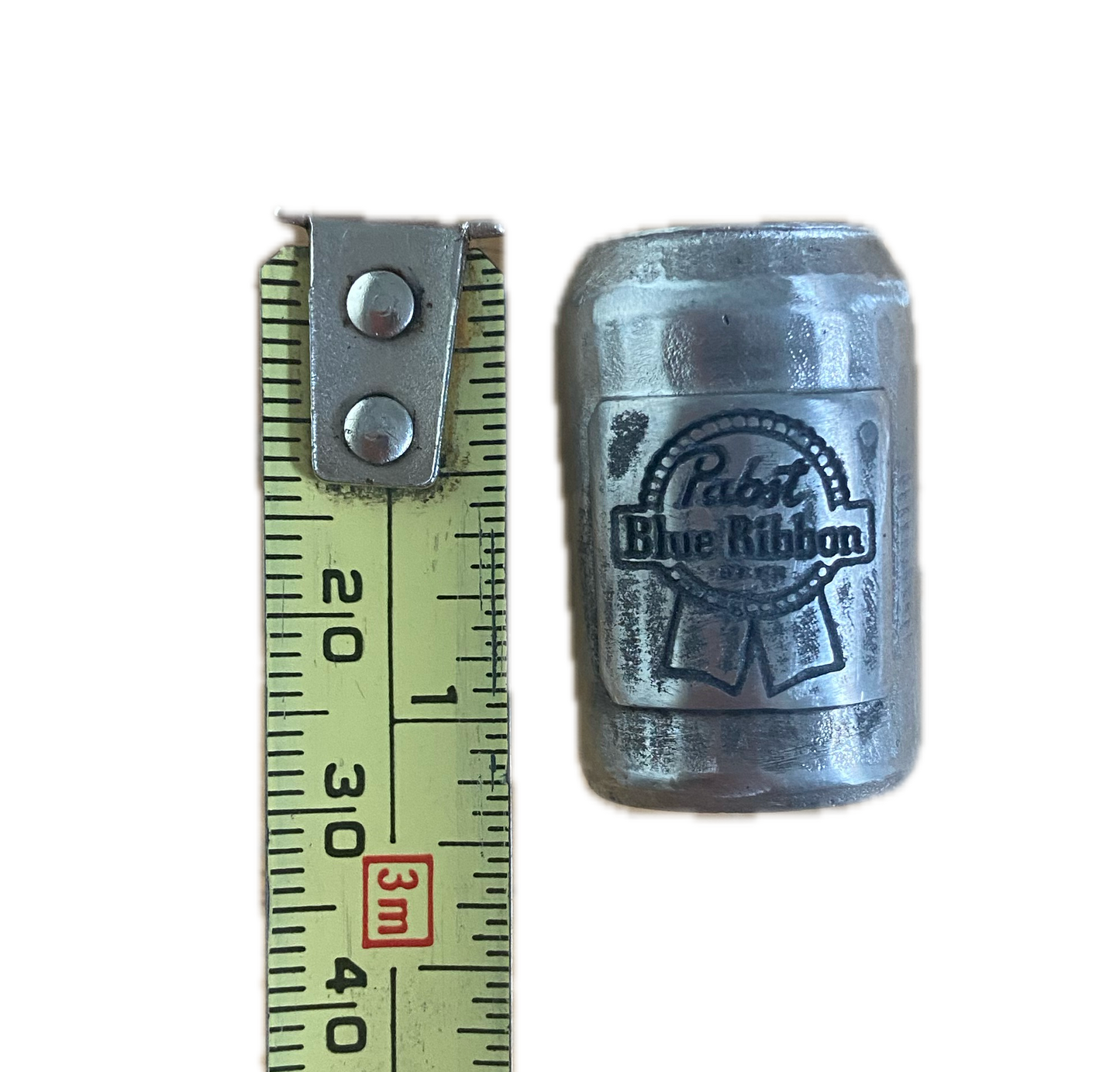 Pewter Beer Can Licence Plate Bolts -- Budweiser, Pabst Blue Ribbon, Lucky Larger -- Car, Truck and Trailer Accessories