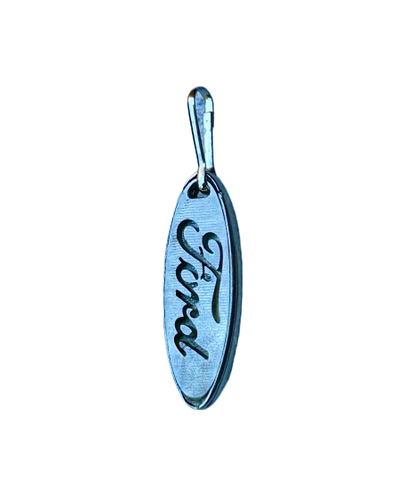 Ford logo zipper pull - FORD zipper pull - Pewter Ford zipper tag