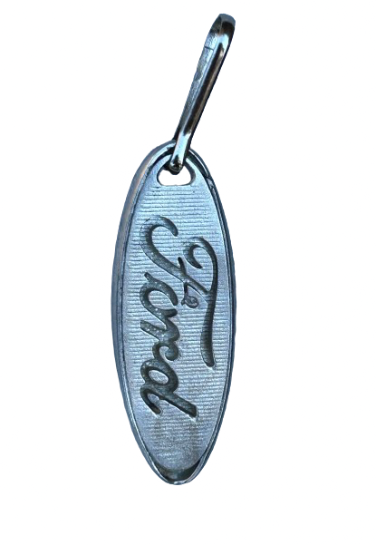 Ford logo zipper pull - FORD zipper pull - Pewter Ford zipper tag