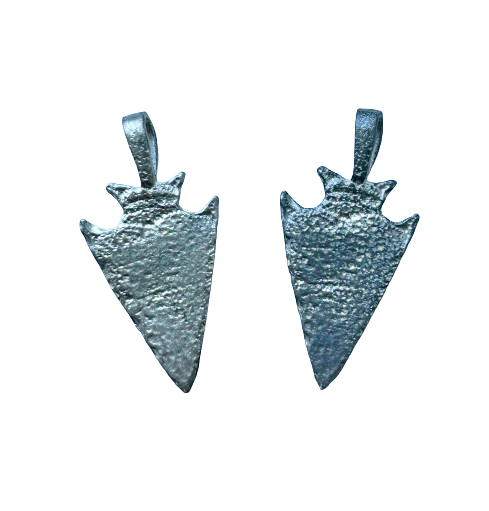 Arrowhead charms, arrowhead zipper pulls. Indian Motorcycle arrowhead zipper tag - Native Indian arrowhead charm - Arrowhead tag