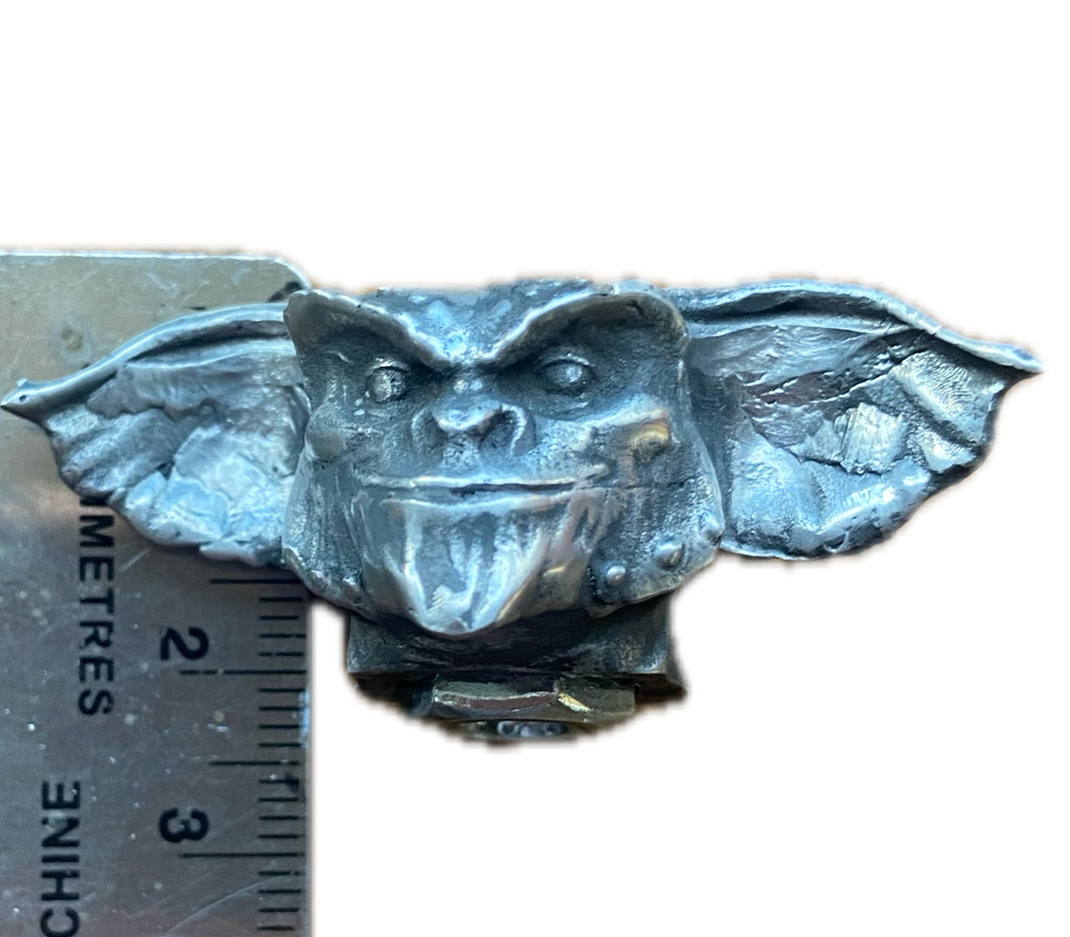 Pewter Gremlin Air Filter Bolt Cover – Handmade Hot Rod & Motorcycle Accessory