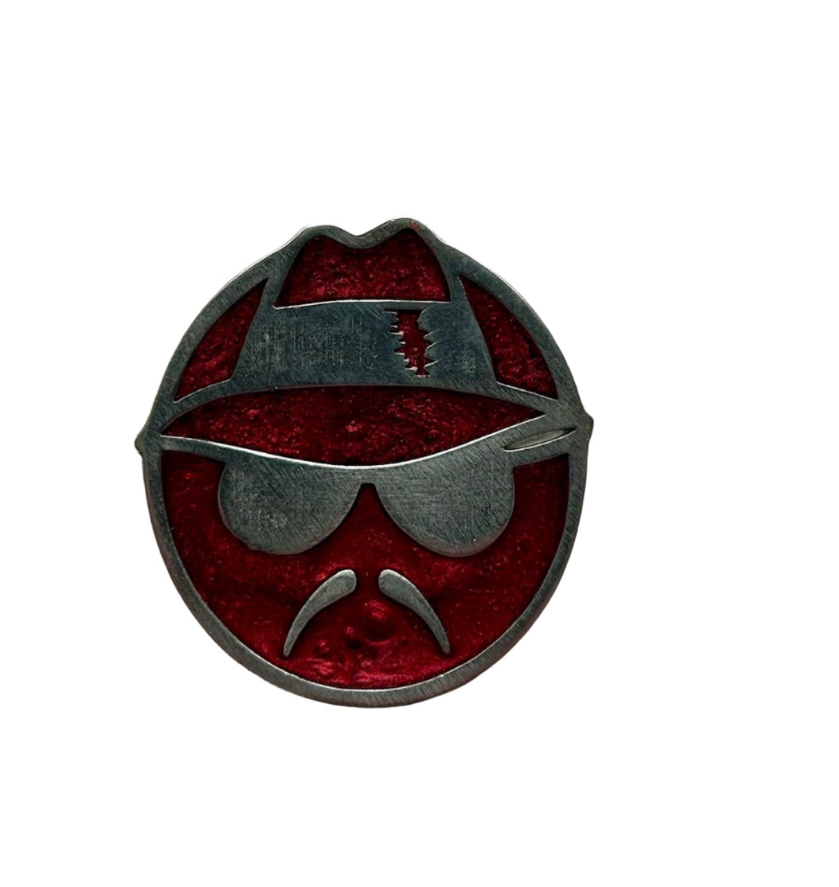 Low rider medallion - choice of color Cholo Man pewter medallion