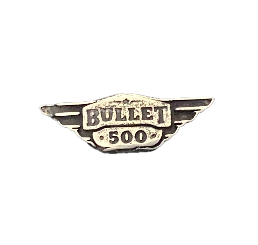 Royal Enfield Winged Bullet 500 Lapel Pin - Solid Pewter - Indian Motorcycle