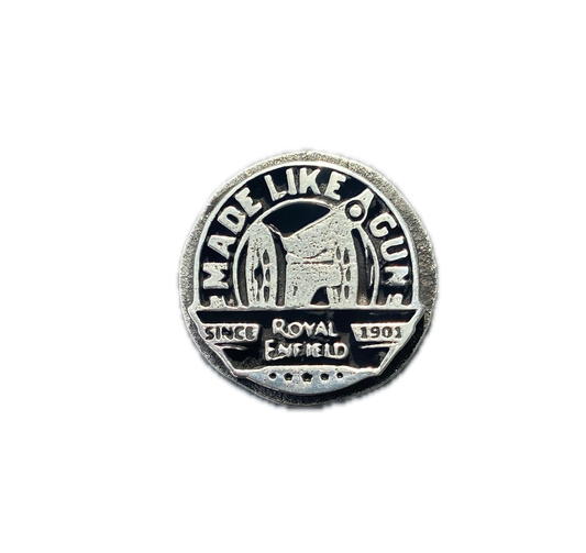 Royal Enfield Made Like a Gun Round Licence Plate Bolt Cover - Indian Motorcycle Rider Accessories