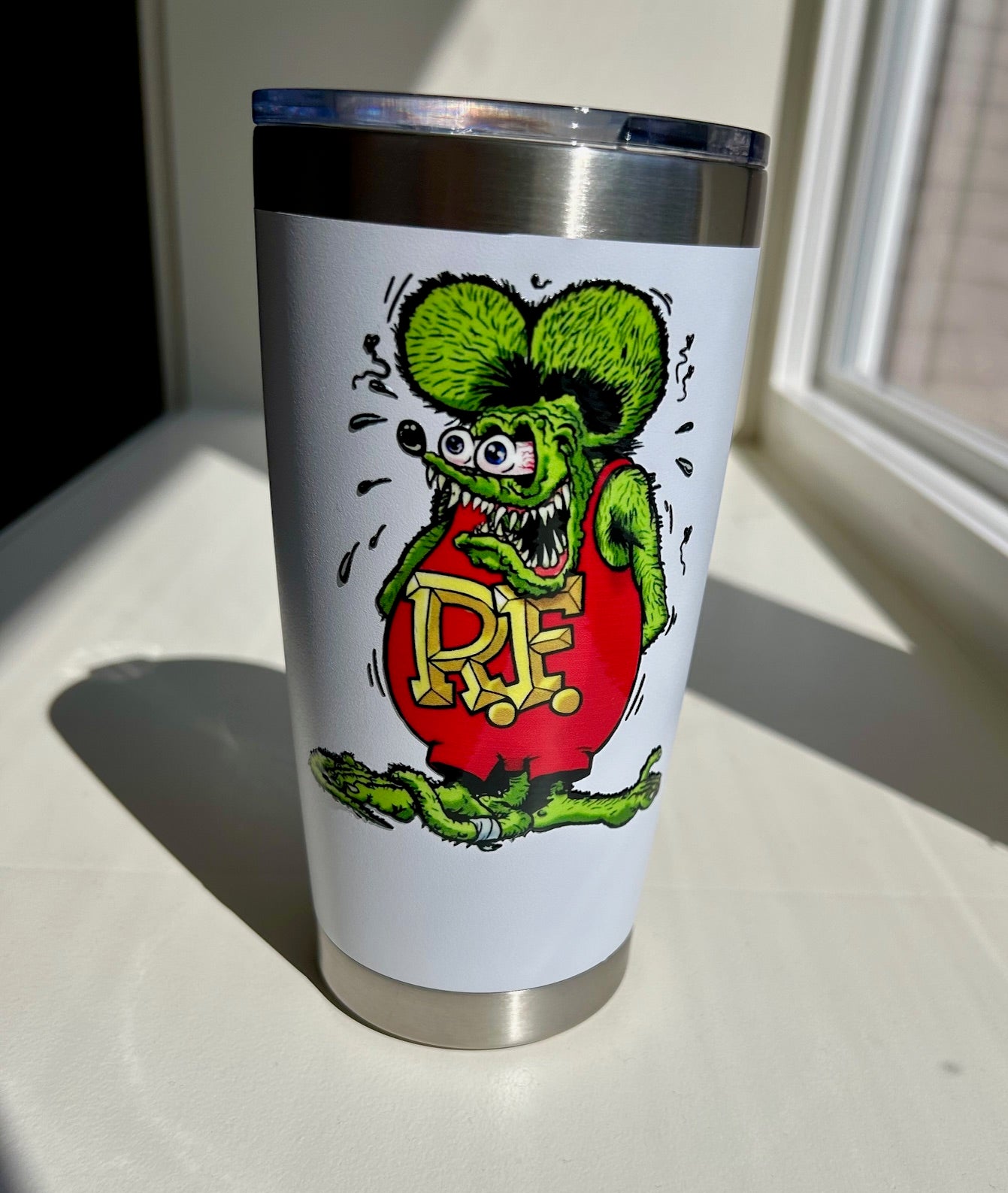 Rat Fink stickers, permanent Rat Fink sticker, NEW and unique technology transfer stickers with no borders or outline