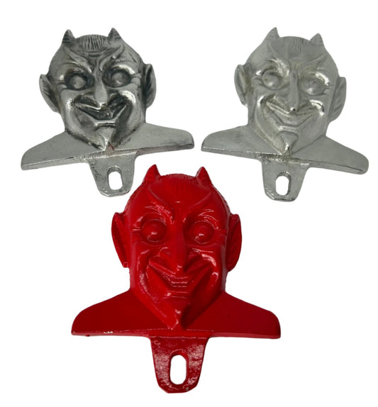 Devil license plate topper