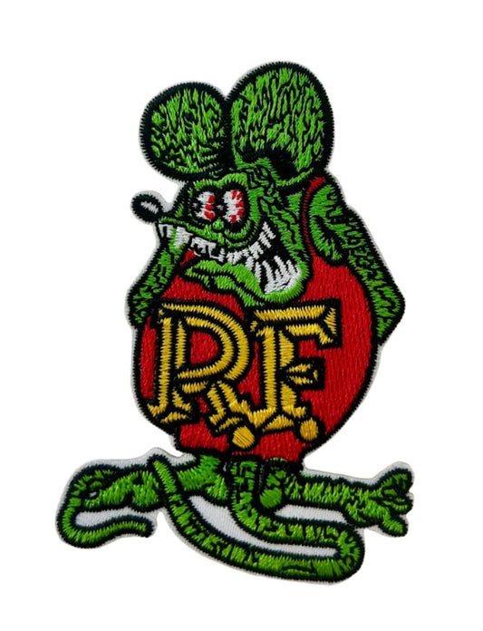 Rat Fink embroidered crest