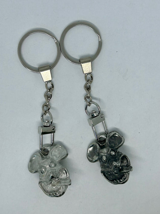 Rat Fink Keytag - solid pewter Rat Fink key chain - Rat Fink key holder - Metal Rat Fink key chain - Rat Fink collectible