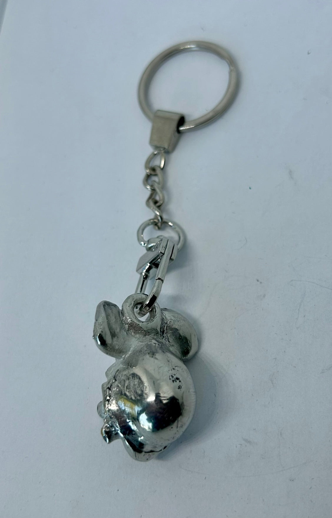 Rat Fink Keytag - solid pewter Rat Fink key chain - Rat Fink key holder - Metal Rat Fink key chain - Rat Fink collectible