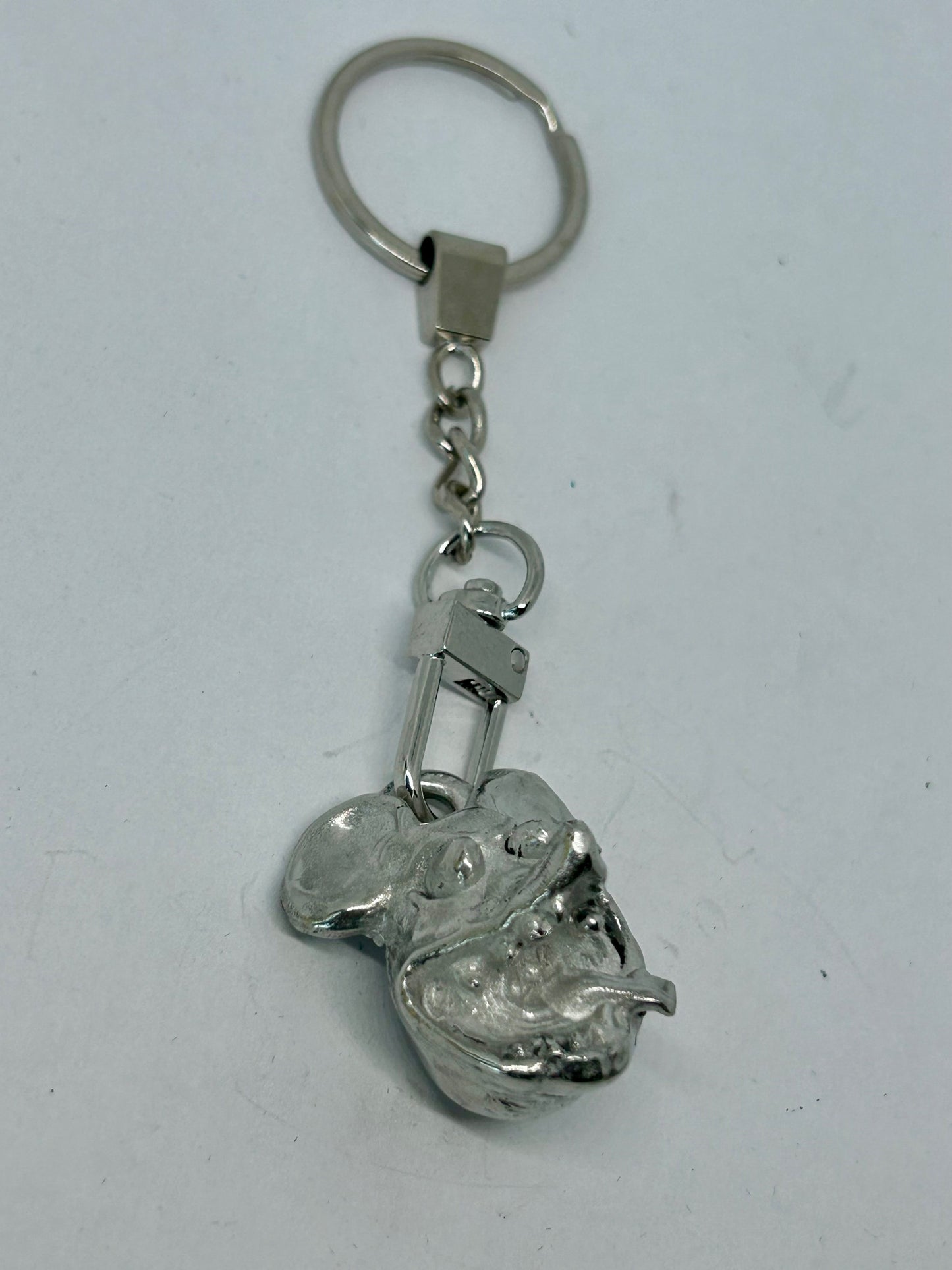 Rat Fink Keytag - solid pewter Rat Fink key chain - Rat Fink key holder - Metal Rat Fink key chain - Rat Fink collectible