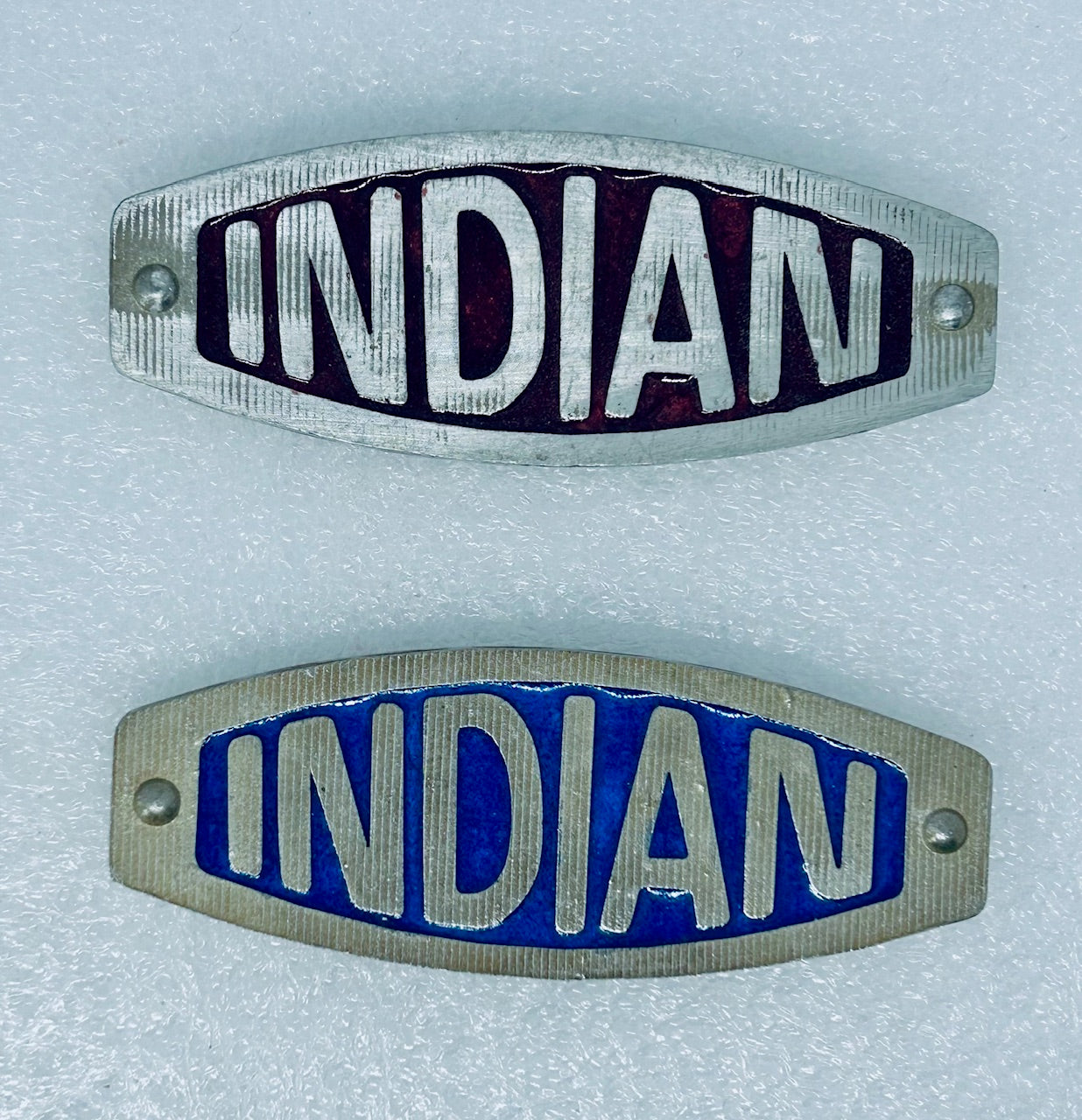 Long Indian Motorcycle badge - Indian Motorcycle medallion - Indian Motorcycle custom badging