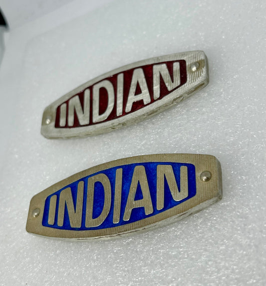 Long Indian Motorcycle badge - Indian Motorcycle medallion - Indian Motorcycle custom badging